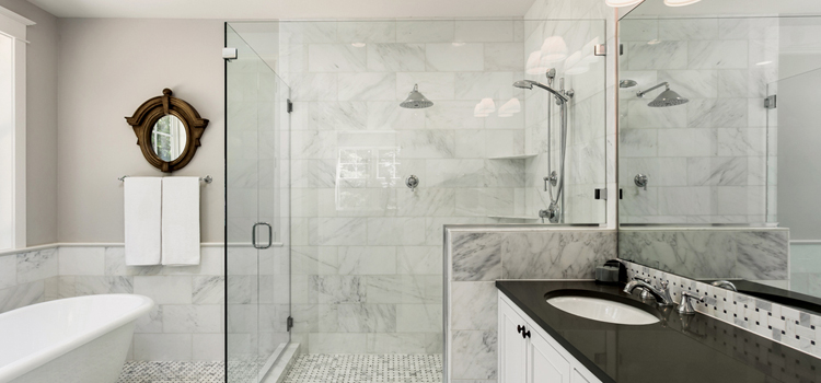 bathroom shower door installation in Soledad